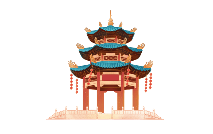 中国风-传统建筑-亭子