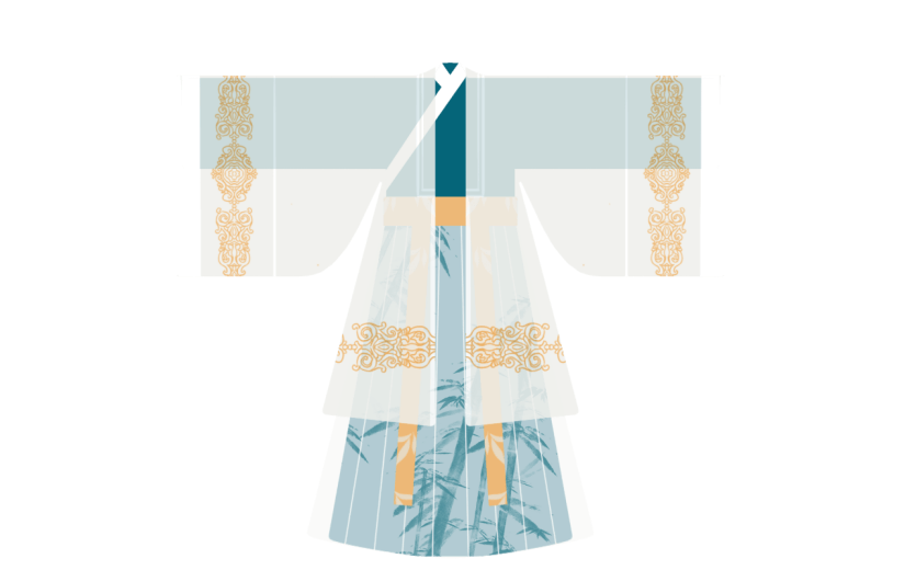 中国风-国潮汉服服饰单品贴纸9