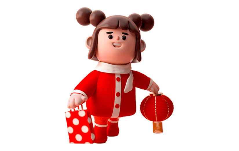 卡通感3D人物元素