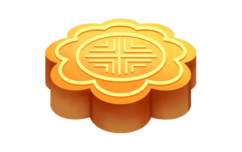 月饼中国风中秋节元素贴纸