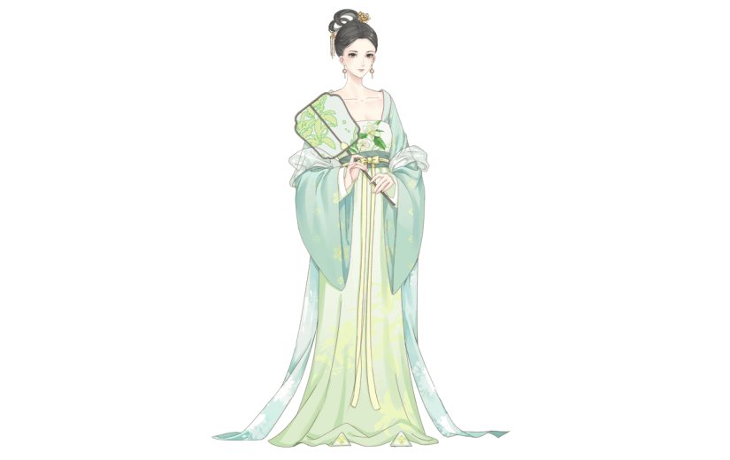 中国风-人物插画-古风女生