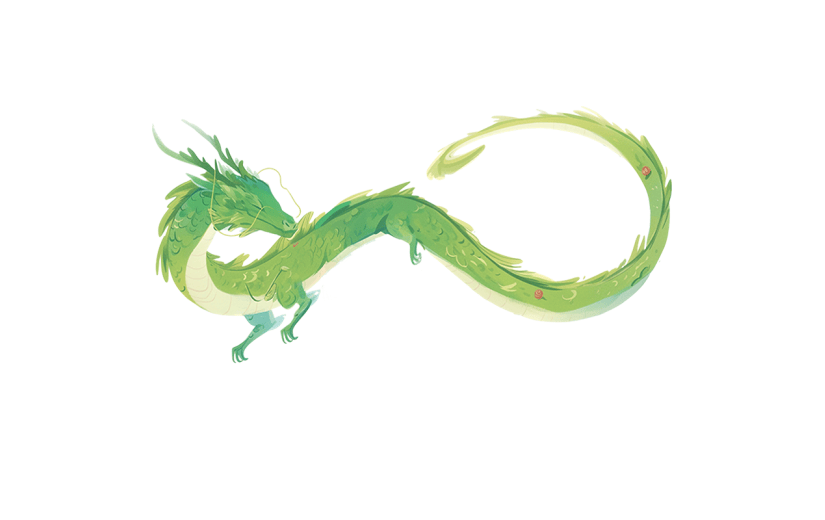 端午节通用国潮风插画青龙中国龙插画元素