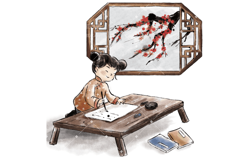 国学场景大尺寸贴纸2