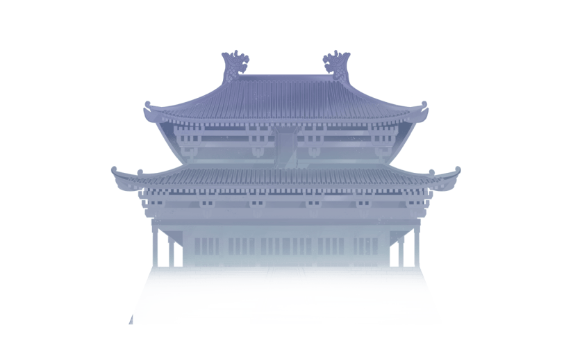 中国风-建筑插画-古风建筑