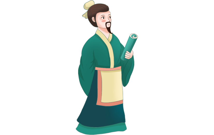 诗人书本中国风中秋节元素贴纸