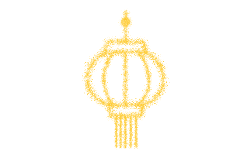 春节烟花质感装饰贴纸