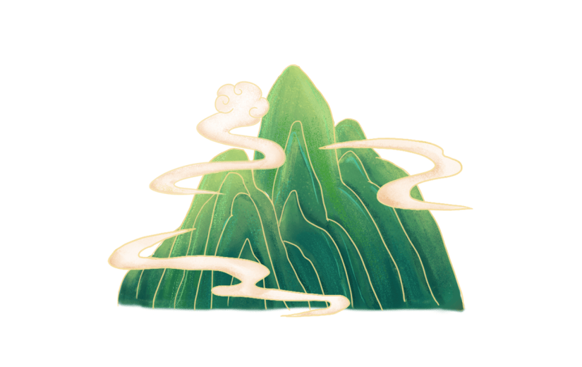 国庆通用国潮山通用贴纸