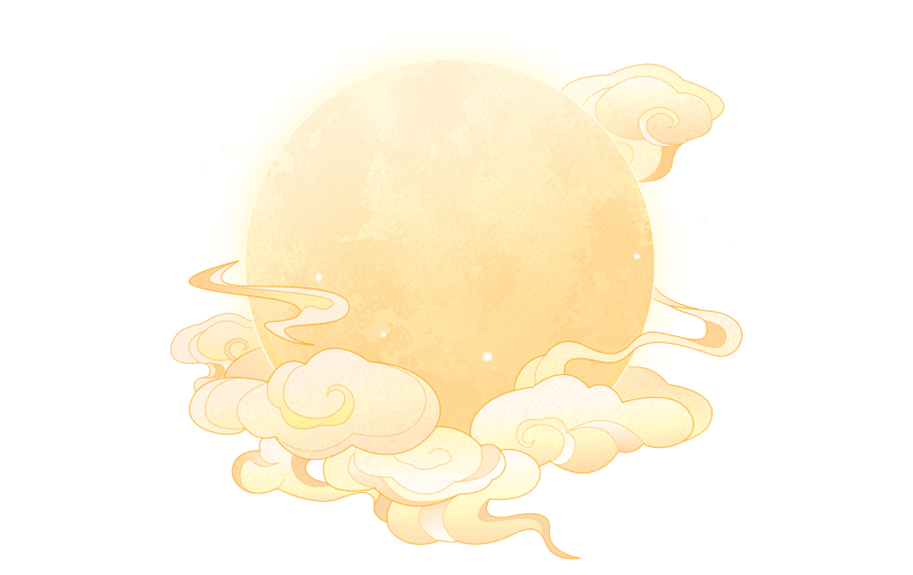 祥云元素古风贴纸