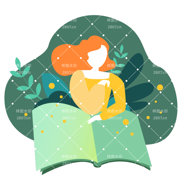 世界读书日安静读书文艺