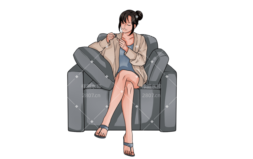 手绘涂指甲油美甲元素3