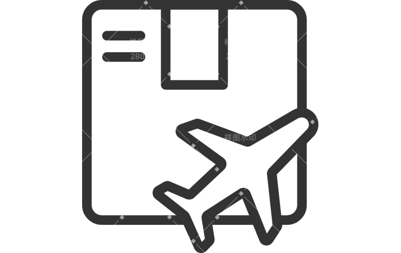 行业通用黑色矢量物流信息图标元素素材