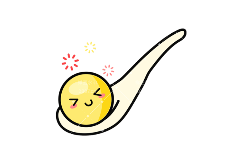 通用元宵节卡通感贴纸