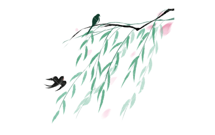 通用春分手绘贴纸