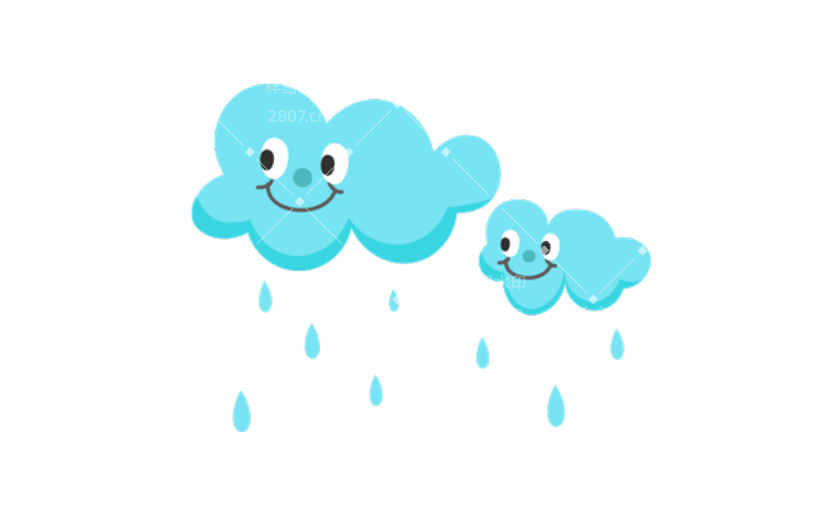 通用谷雨卡通感贴纸