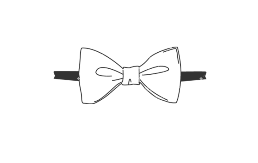 通用领结手绘贴纸