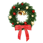 C4D圣诞元素花环铃铛