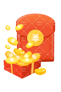 618发红包促销金币金元宝元素