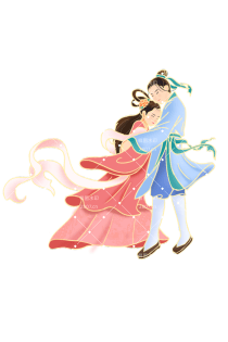 七夕牛郎织女插画