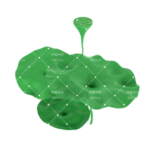 c4d处暑节气荷叶装饰元素