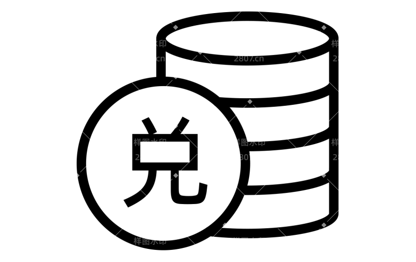 促销通用矢量线条积分金币元素素材
