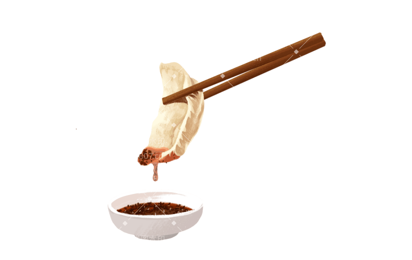 冬至饺子贴纸
