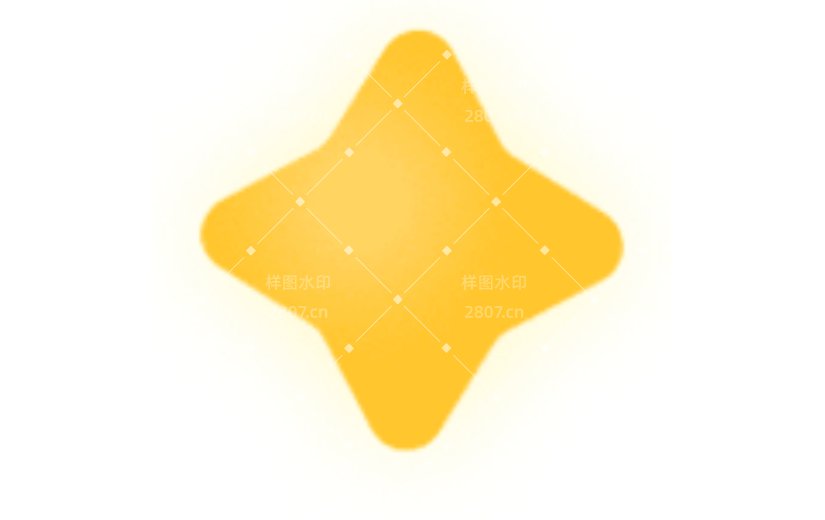 花草星星发光清新手绘风动态贴纸
