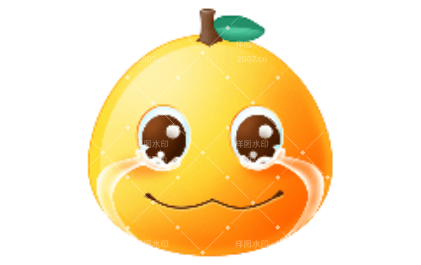 微笑流泪可爱卡通动态贴纸