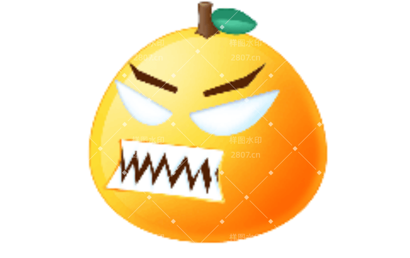 发怒可爱卡通动态贴纸