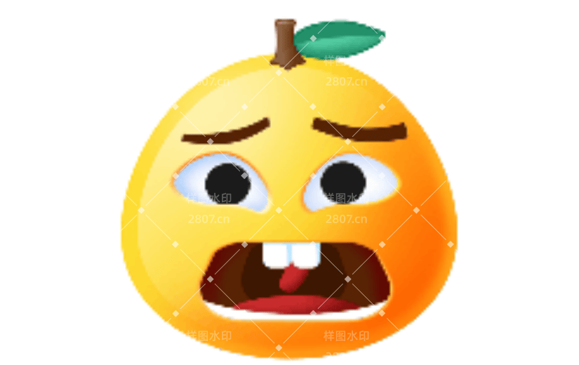 惊吓可爱卡通动态贴纸