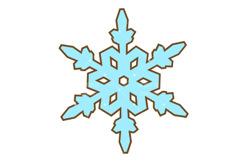 卡通-小雪节气氛围专题贴纸-雪花
