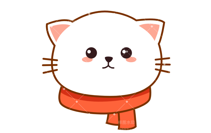 卡通-冬至氛围专题贴纸-猫