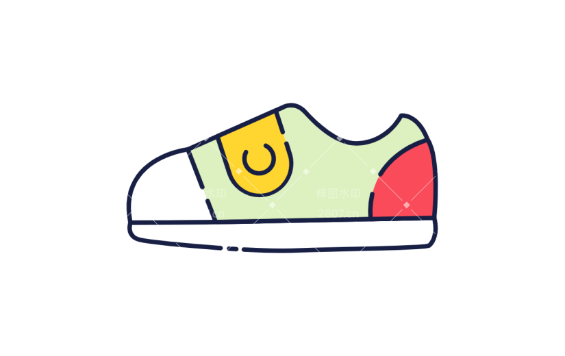 手绘卡通鞋子MBE风icon