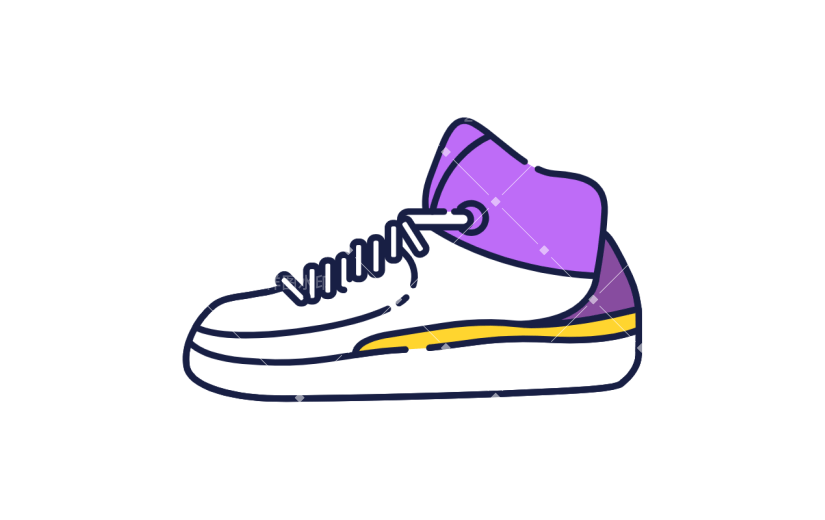 手绘紫色鞋子MBE风icon