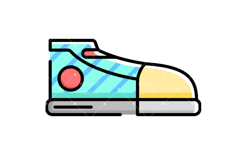 手绘卡通鞋子MBE风icon