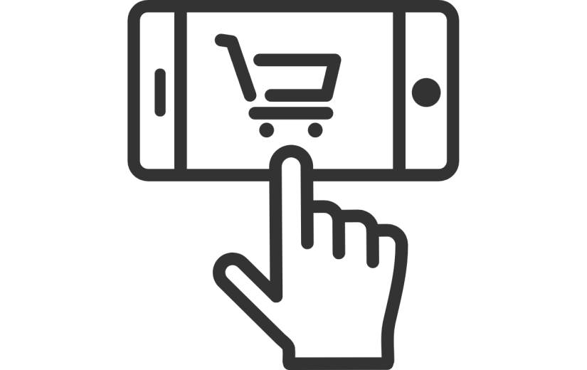 通用黑色矢量网购信息图标元素素材