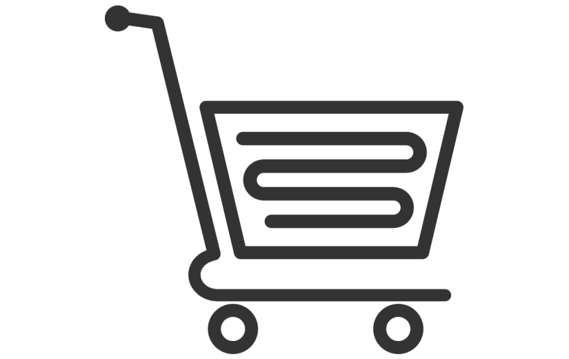 通用黑色矢量网购信息图标元素素材
