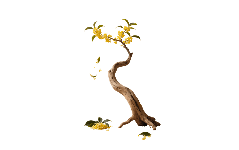 中秋节实景感桂花元素