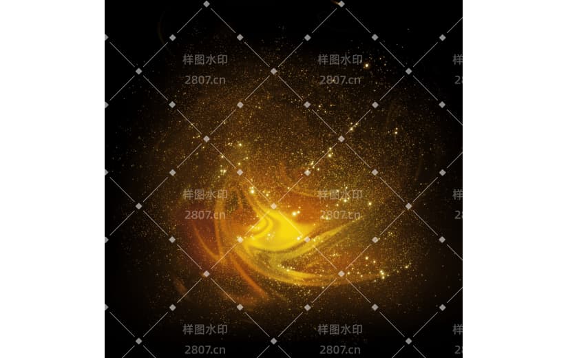 金色光点金粉光效元素