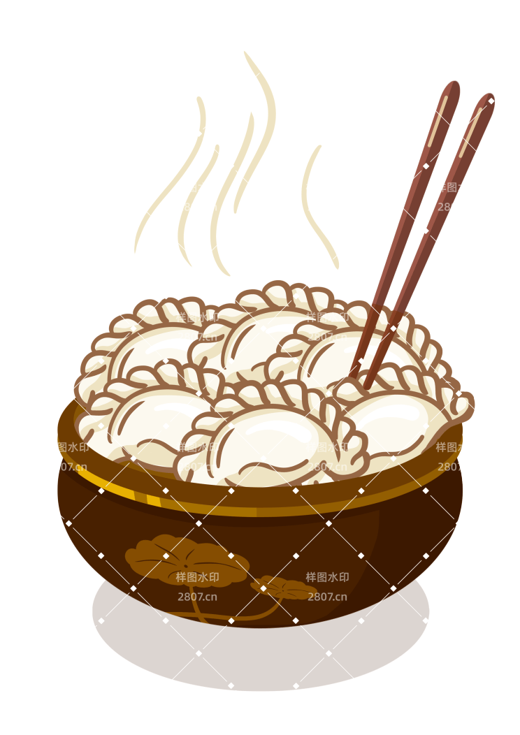 中国节日美食饺子元素 美食元素 饺子元素