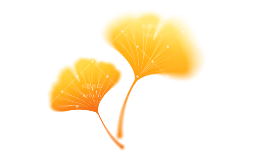立秋弥散渐变秋日插画元素