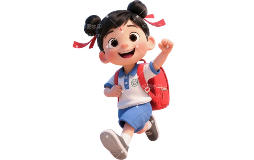 哪吒教育培训3D元素AIGC