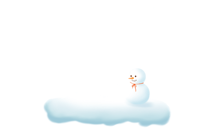 手绘-大雪节气氛围专题贴纸9