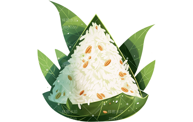端午节通用插画粽子卡通元素素材