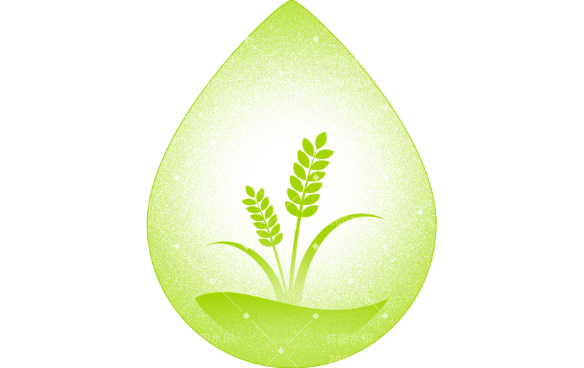 二十四节气谷雨通用弥散水滴组合元素素材