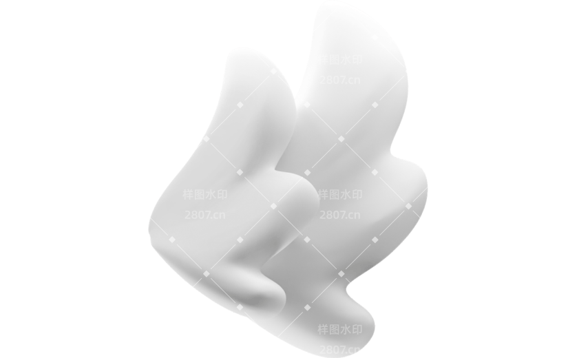 装饰通用软3D卡通翅膀元素素材