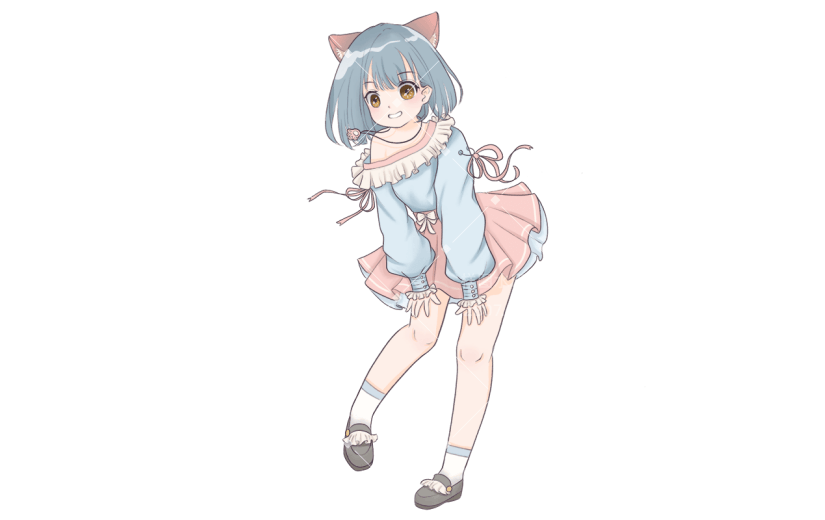 手绘小女孩洛丽塔人物6