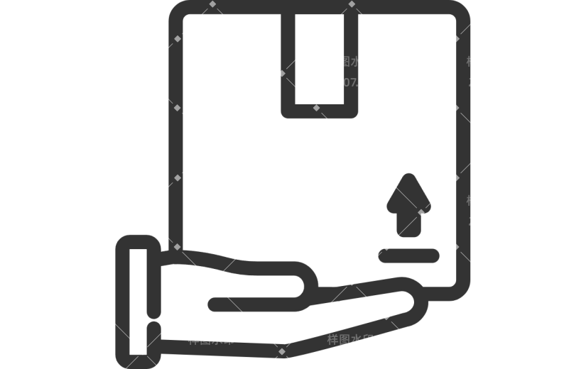 行业通用黑色矢量物流信息图标元素素材