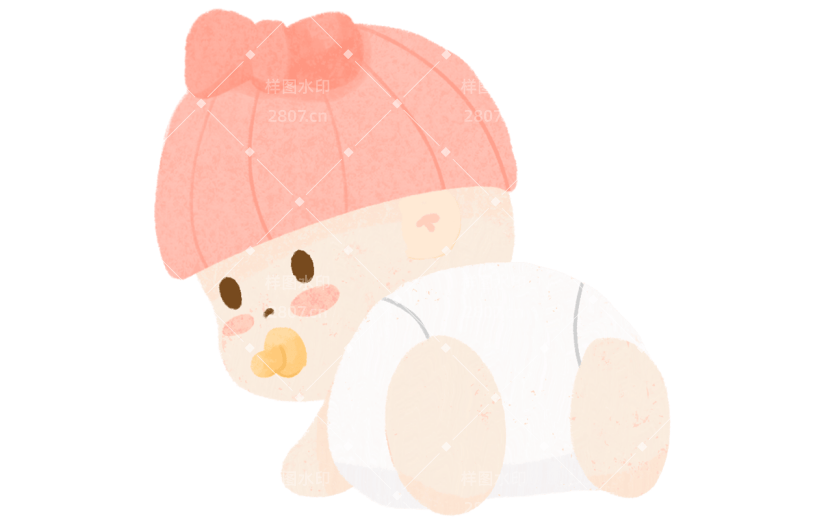 小红书母婴亲子可爱感插画贴纸套装