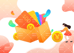 原创矢量金融理财插画元素