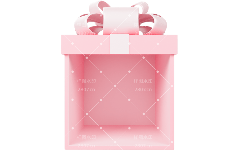 促销通用3D立体C4D开放礼盒展台元素素材